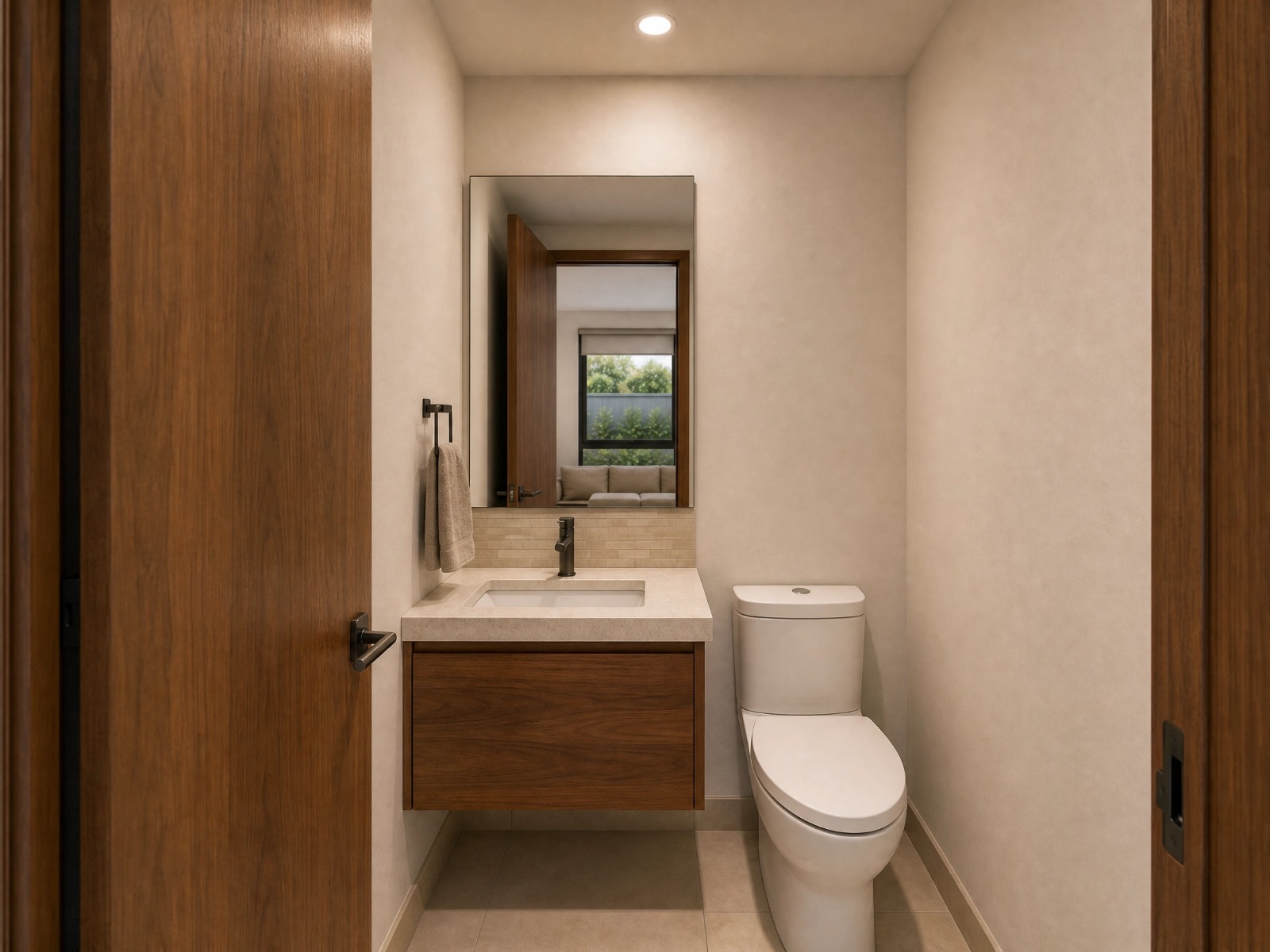 Baño social de la Casa Tipo A Premium